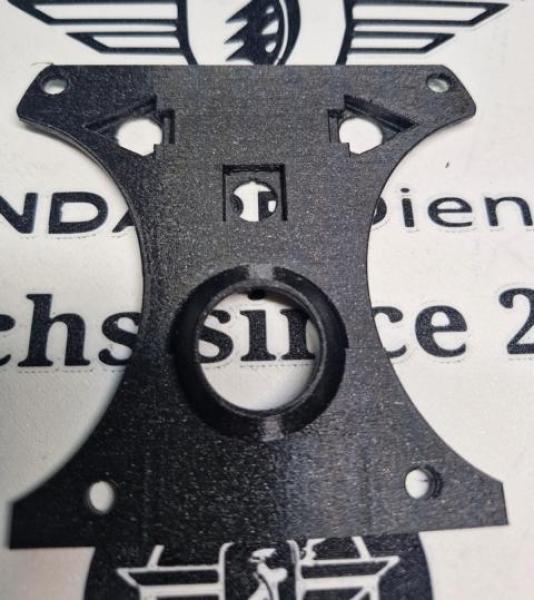 Zündapp Cockpit Platte mit nur 3 Kontroll Leuchten ! ET : 529-16.138 aus PETG Struktur